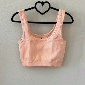 Guess Coral Ribbed Athletic Fitness Sports Bra NWT Size M